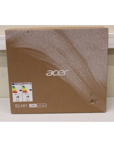 SALE OUT. Acer Vero B8 B248YEbemiqprcuzx 23.8" IPS 1920x1080/16:9/4ms/300/100M:1/DP,HDMI/Audio Out/Webcam/Black | Acer | Vero B