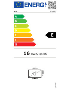 Acer | PD163QBMIUUX PD3 Series | 16 " | IPS | 16:9 | 60...