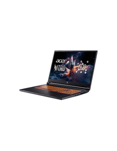 Acer | Nitro V 17 AI ANV17-41-R9XF | Obsidian Black | 17.3 " | IPS | QHD | 2560 x 1440 pixels | AMD Ryzen 7 | 260 | 32 GB | DDR