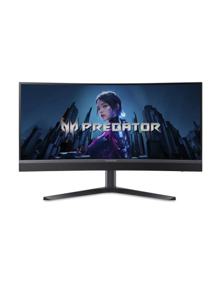 LCD Monitor, ACER, 34 ", 3440 x 1440 pixels, UltraWide Quad HD, Native aspect ratio 21:9, LED, Curved, UM.CXXEE.301