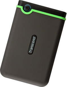 External HDD, TRANSCEND, StoreJet, 2TB, USB 3.0, Colour...