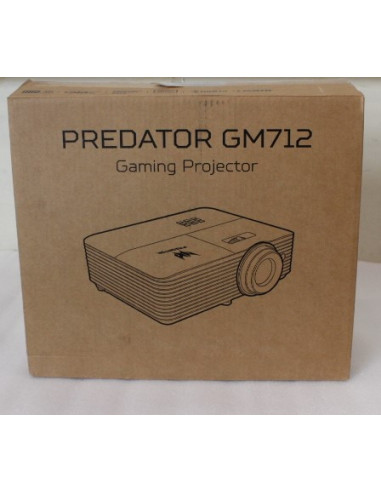 SALE OUT. Acer PREDATOR GM712 Projector, DLP, 4K UHD, 4000lm, 20000/1, HDMI, Black | Acer PREDATOR GM712 | 4K UHD (3840 x 2160)