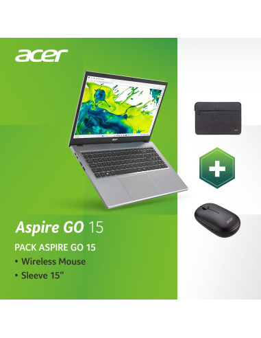Notebook, ACER, Aspire, Go 15, CPU AMD RyzenT...