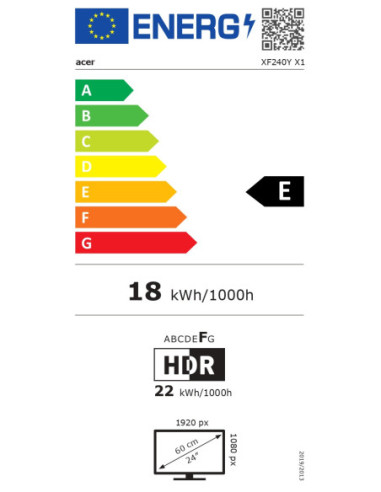 Acer XF240Y X1biiph | 24 " | IPS | FHD | 16:9 |...