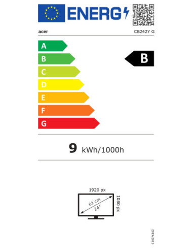 Acer Vero CB242YGbipr | 24 " | IPS | FHD | 16:9...