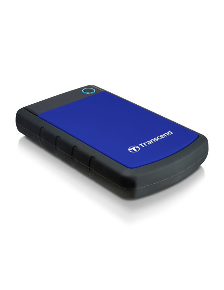 External HDD, TRANSCEND, StoreJet, 2TB, USB 3.0, Colour Blue, TS2TSJ25H3B