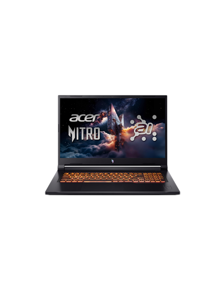 Acer | Nitro V 17 AI ANV17-41-R27Z | Obsidian Black | 17.3 " | IPS | QHD | 2560 x 1440 pixels | AMD Ryzen 7 | 260 | 32 GB | DDR