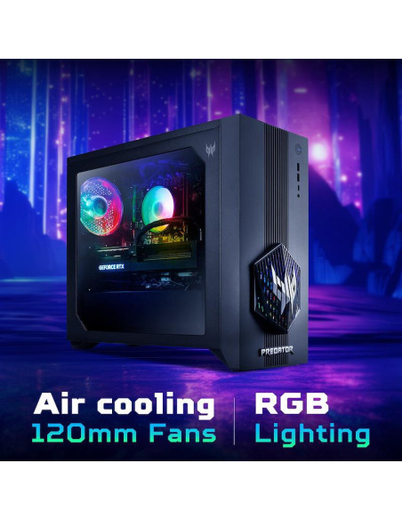 PC, ACER, Desktop, Intel Core Ultra 7, 265F, 32 GB, DDR5-SDRAM, NVIDIA GeForce RTX 5060, On board graphics Not available, Wi-Fi