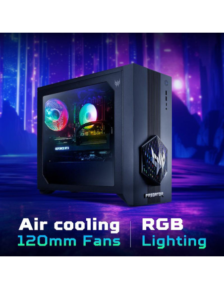 PC, ACER, Desktop, Intel Core Ultra 7, 265F, 32 GB, DDR5-SDRAM, NVIDIA GeForce RTX 5060, On board graphics Not available, Wi-Fi