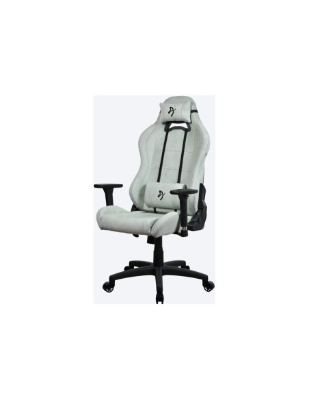 Arozzi Torretta SoftFabric | Gaming Chair | Frame material: Metal Wheel base: Nylon Upholstery: Soft Fabric | Pearl Green