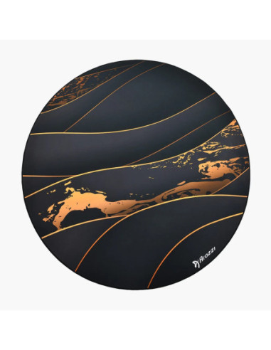 Arozzi Zona Round Floor Pad | Black/Gold