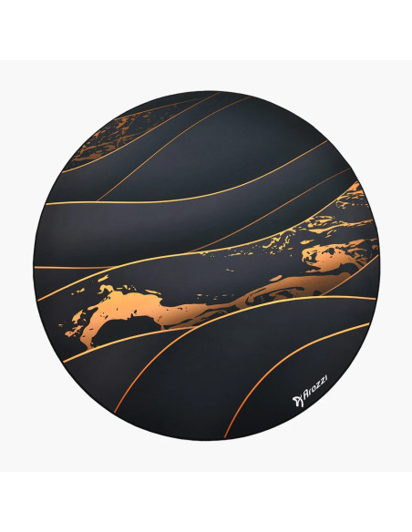 Arozzi Zona Round Floor Pad | Black/Gold