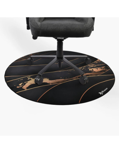 Arozzi Zona Round Floor Pad | Black/Gold