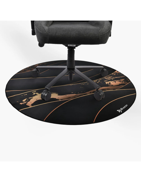 Arozzi Zona Round Floor Pad | Black/Gold