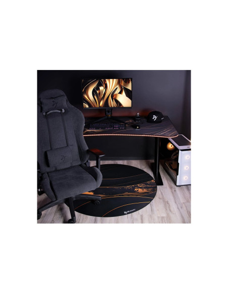 Arozzi Zona Round Floor Pad | Black/Gold