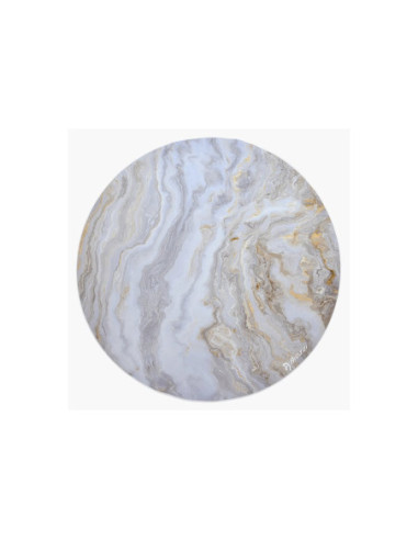 Arozzi Zona Round Floor Pad | White Marble