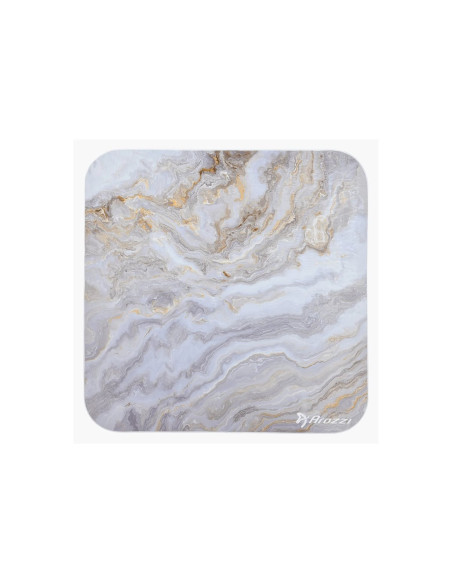 Arozzi Zona Square Floor Pad | White Marble