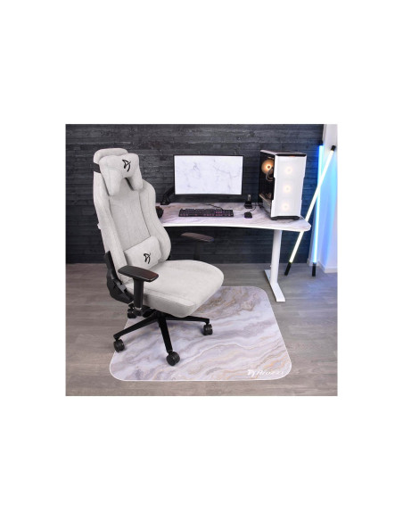 Arozzi Zona Square Floor Pad | White Marble