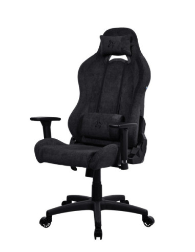 Arozzi Torretta Soft Fabric | Gaming Chair | Metal/Reinforced nylon | Pure Black