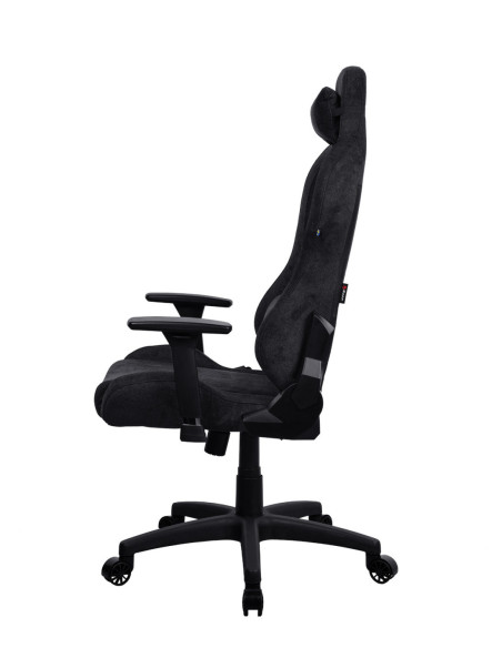 Arozzi Torretta Soft Fabric | Gaming Chair | Metal/Reinforced nylon | Pure Black