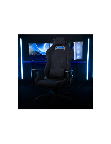 Arozzi Torretta Soft Fabric | Gaming Chair | Metal/Reinforced nylon | Pure Black