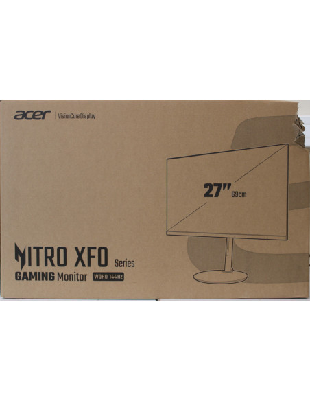 SALE OUT. | Acer Nitro XF27Q Ergo | 27 " | IPS | QHD | 144 Hz | 1 ms | 250 cd/m | HDMI ports quantity 2 | Warranty 24 month(s) 