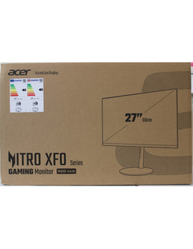SALE OUT. | Acer Nitro XF27Q Ergo | 27 " | IPS | QHD | 144 Hz | 1 ms | 250 cd/m | HDMI ports quantity 2 | Warranty 24 month(s) 
