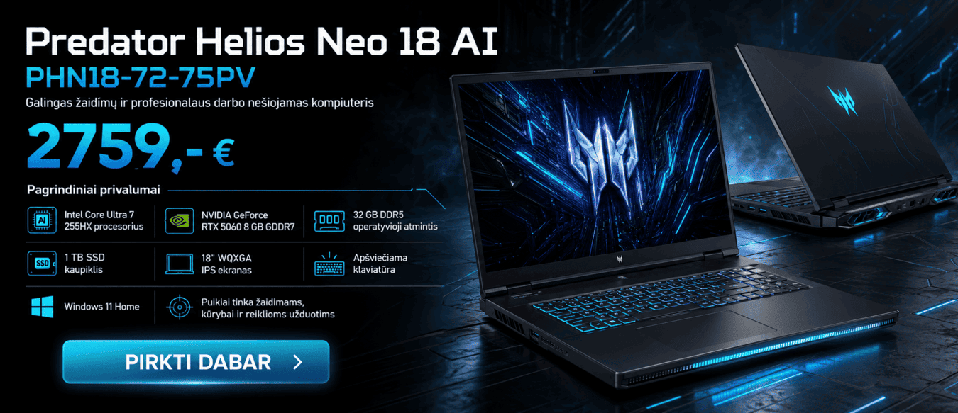 Acer | Predator Helios Neo 18 AI PHN18-72-75PV | Abyssal Black